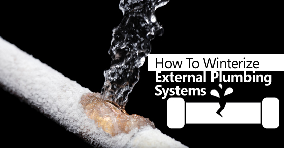 Winterize External Plumbing Systems